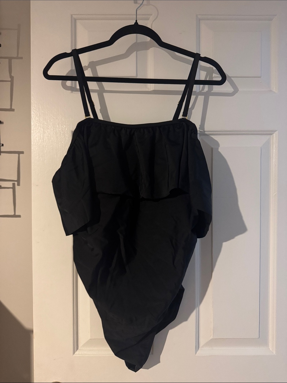 Pinkblush Black One-Piece Ruffle Swim Suit
